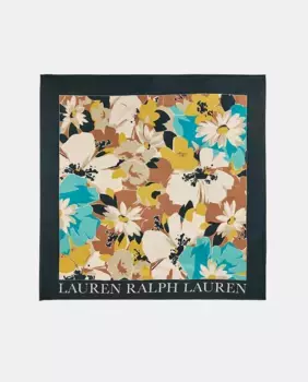 Женский шарф с принтом Lauren Ralph Lauren, бирюзовый