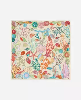 Женский шарф с принтом морского дна Bimba y Lola, цвет Crudo