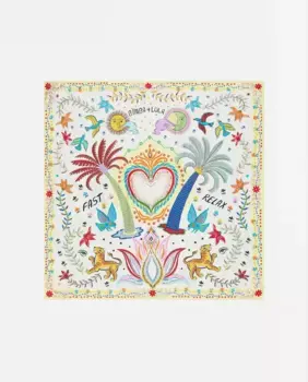 Женский шарф с принтом пальмы Bimba y Lola, белый