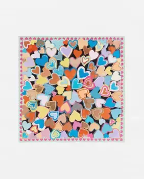 Женский шарф с принтом в виде сердца Bimba y Lola, мультиколор