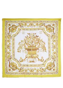 Женский шарф с узором Dolce&Gabbana, желтый