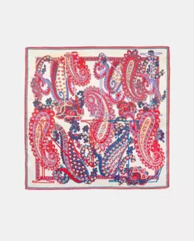 Женский шарф с узором пейсли Naulover, коралловый