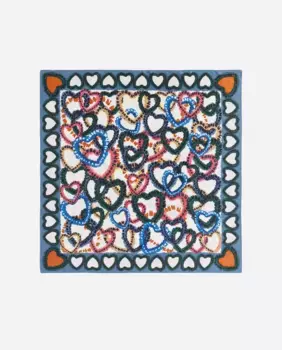 Женский шарф-сердечки в рамке Bimba y Lola, серый