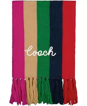 Женский шарф в несколько полосок COACH