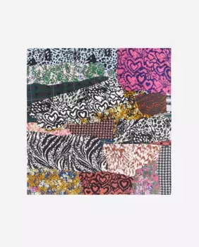 Женский шарф в стиле пэчворк с принтом Bimba y Lola, розовый