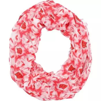 Женский шарф ZooZatz Wisconsin Badgers Tie-Dye Infinity
