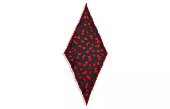 Женский шелковый шарф COACH, Red/Black