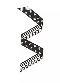 Женский шелковый шарф Dolce&Gabbana, черный