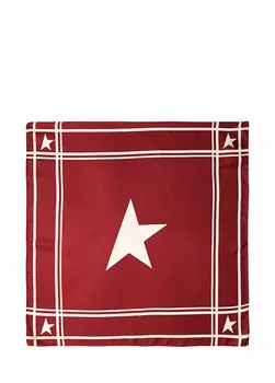 Женский шелковый шарф Golden Goose, красный