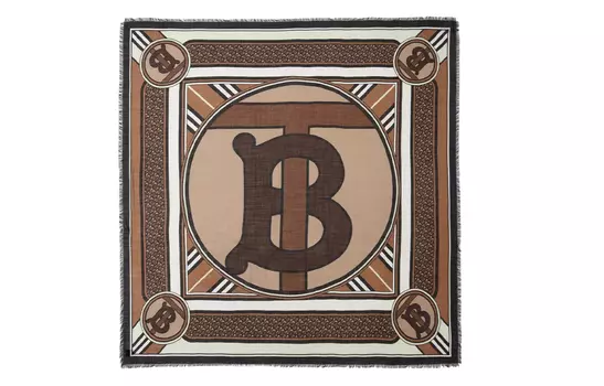 Женский шелковый шарф Mulberry Silk Burberry