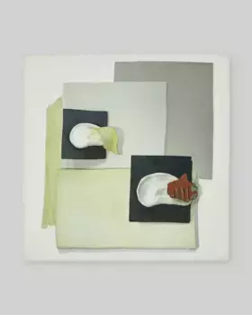 Женский шелковый шарф с квадратными ушками Adolfo Dominguez, белый