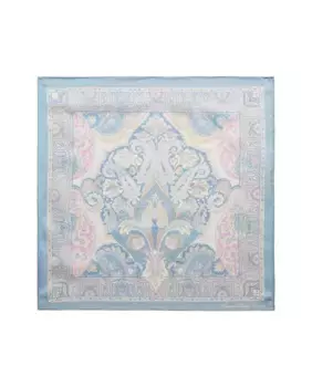 Женский шелковый шарф с принтом Lauren Ralph Lauren, синий