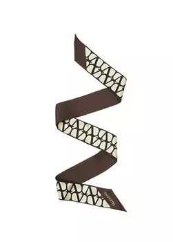 Женский шелковый шарф Valentino Garavani, бежевый