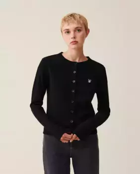 Женский шерстяной кардиган Jean Toto Claudie Pierlot, черный