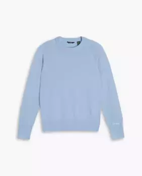 Женский шерстяной свитер с круглым вырезом Dockers, светло-голубой