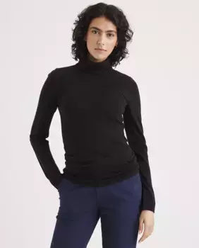 Женский шерстяной свитер с водолазкой Dockers, черный