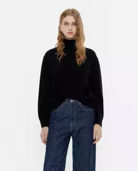 Женский шерстяной свитер свободного кроя Bimba y Lola, черный