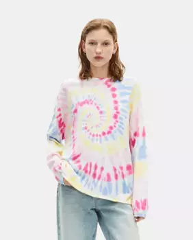 Женский широкий свитер с завязками The Kooples, розовый