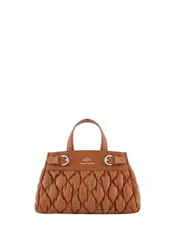 Женский шоппер Armani Exchange стеганый, коричневый