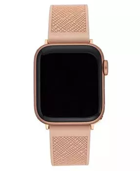 Женский силиконовый ремешок с румяной текстурой, совместимый с Apple Watch 42/44/45/Ultra/Ultra 2 Anne Klein, розовый
