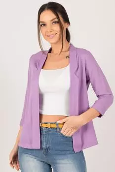 Женский сиреневый пиджак с двойными рукавами armonika, фиолетовый