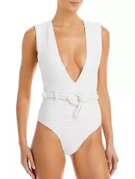 Женский слитный купальник Pintuk с глубоким вырезом от Dallas REVEL REY, цвет salt peat