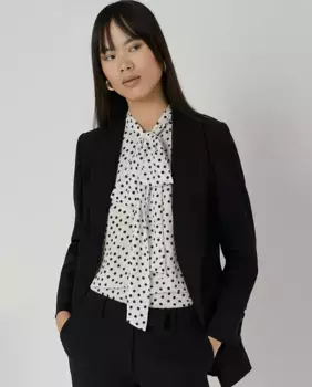 Женский смокинг-блейзер из крепа Roberto Verino, черный