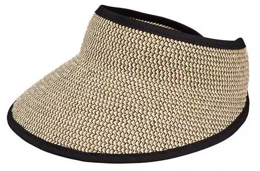 Женский соломенный солнцезащитный козырек для гольфа Walter Hagen, черный