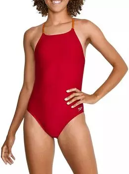 Женский сплошной купальник Speedo с завязками на спине