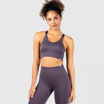 Женский спортивный бюстгальтер Abbi антрацит для спорта и отдыха SMILODOX, цвет grau