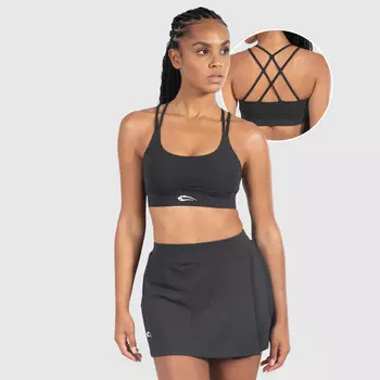 Женский спортивный бюстгальтер Amara черный для спорта и отдыха SMILODOX, цвет schwarz