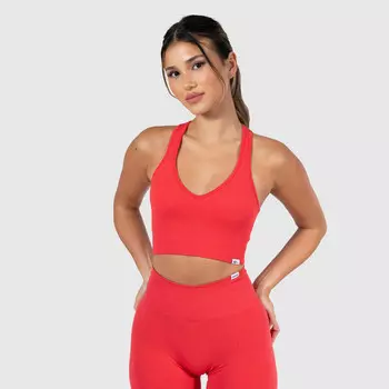 Женский спортивный бюстгальтер Amaze Pro красный для спорта и отдыха SMILODOX, цвет rot