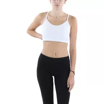 Женский спортивный бюстгальтер для йоги и фитнеса Cotton On, белый