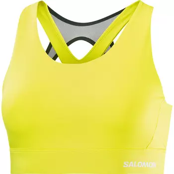 Женский спортивный бюстгальтер для кросс-бега Salomon, желтый