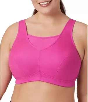 Женский спортивный бюстгальтер Glamorise без прыжков на бретельках средней поддержки
