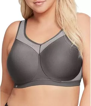 Женский спортивный бюстгальтер Glamorise на косточках, серый