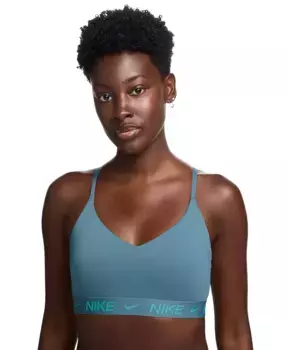 Женский спортивный бюстгальтер Indy Light-Support с мягкими вставками Nike, синий