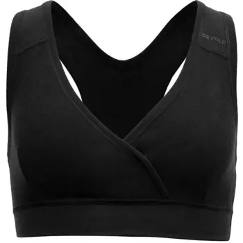 Женский спортивный бюстгальтер Nibba из мериносового флиса Devold, черный