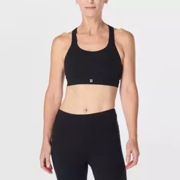 Женский спортивный бюстгальтер Power Medium Support с топом Sweaty Betty, черный