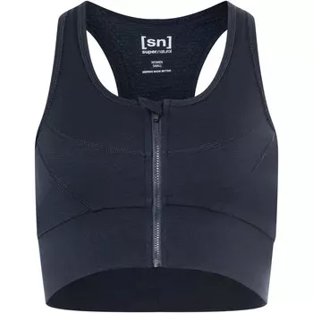Женский спортивный бюстгальтер с молнией Motion Super.Natural, синий