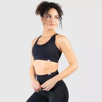 Женский спортивный бюстгальтер Sienna черный для спорта и отдыха SMILODOX, цвет schwarz