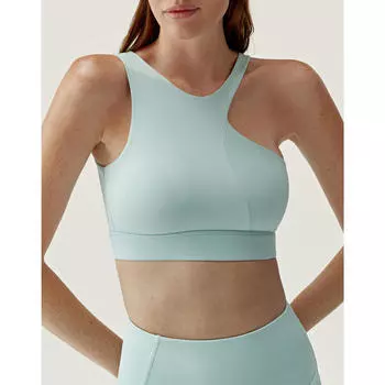 Женский спортивный бюстгальтер средней поддержки Chloe Born Living Yoga для йоги, цвет blau