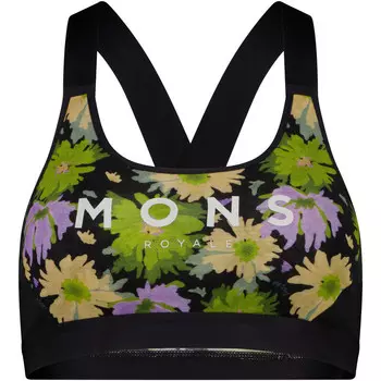 Женский спортивный бюстгальтер Stella X-Back Mons Royale, цвет Alpine Bloom-Black