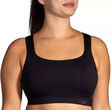 Женский спортивный бюстгальтер-трансформер Brooks 2.0, черный