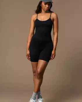 Женский спортивный комбинезон из переработанной ткани Believe Athletics, чёрный