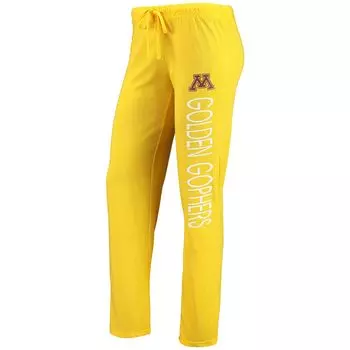 Женский спортивный комплект для сна на бретелях и брюках Minnesota Golden Gophers золотистого/бордового цвета Concepts