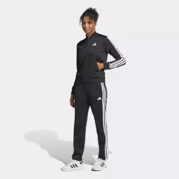 Женский спортивный костюм Adidas 3 полоски, чёрный