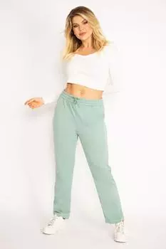 Женский спортивный костюм большого размера с эластичной резинкой на талии зеленого цвета, низ 65n34883 ans, зеленый