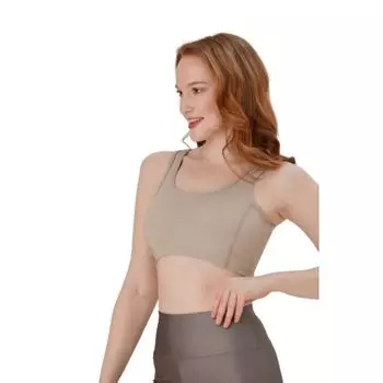 Женский спортивный топ для спортивной одежды без подкладки, удобный мягкий спортивный бюстгальтер без бирки WEAR SIERRA, черный