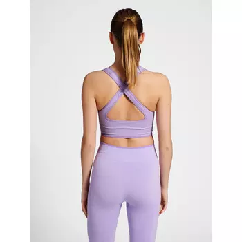 Женский спортивный топ Hummel, цвет lavendelblau/violett/violett